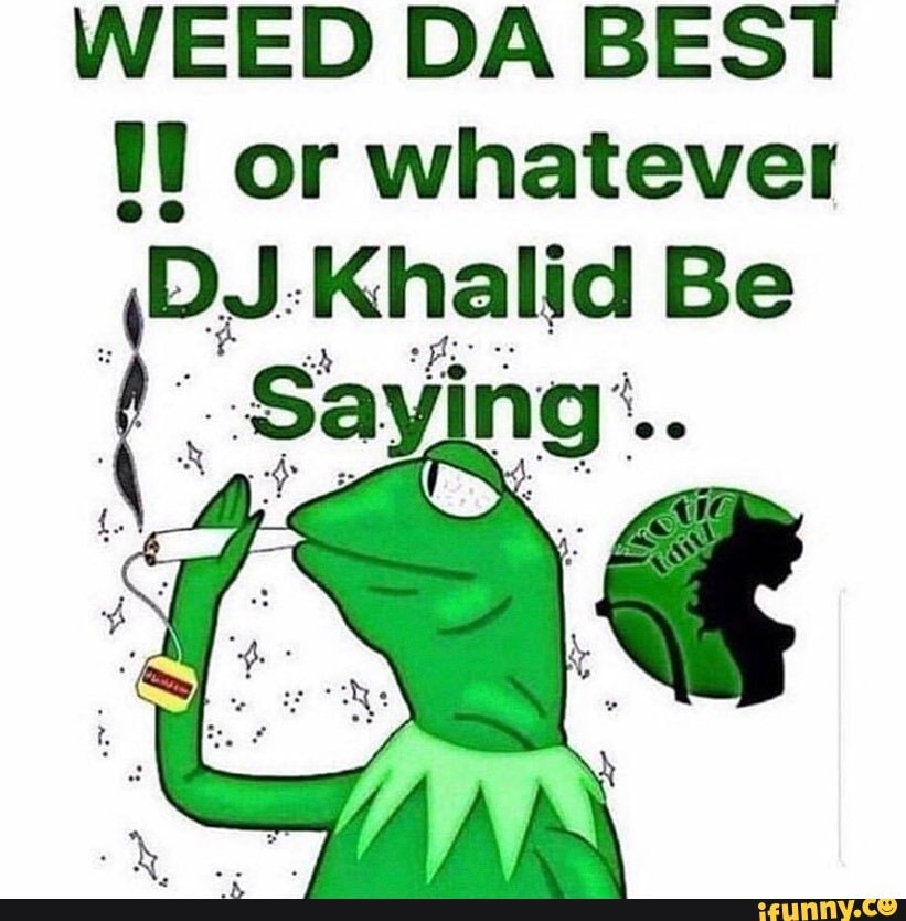 Weed Da Best Or Whatever Dj Khalid Be Saving Ifunny ifunny