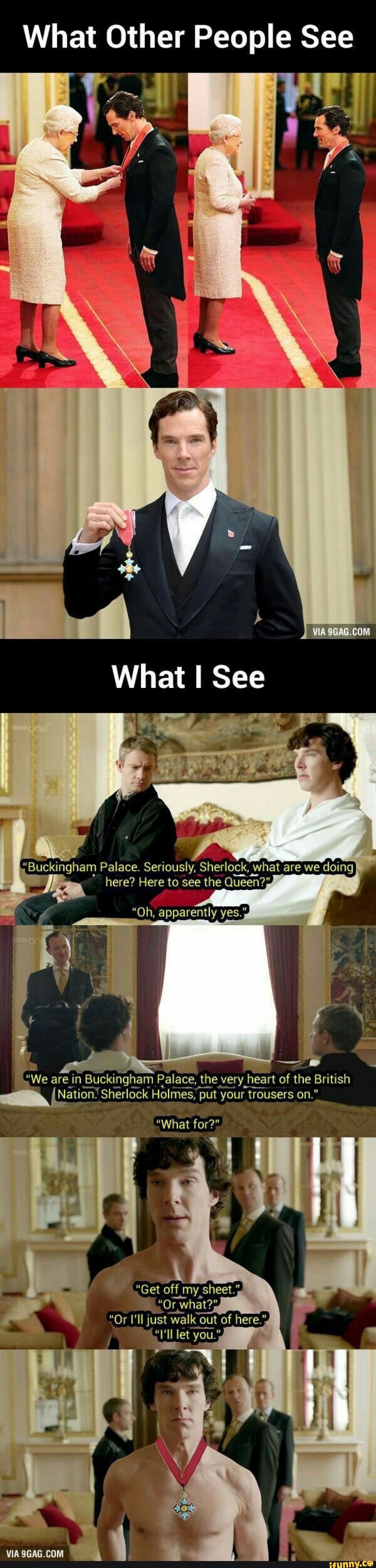 What Other People See *Buckingham Palace. Seriously, Sherlock, what are