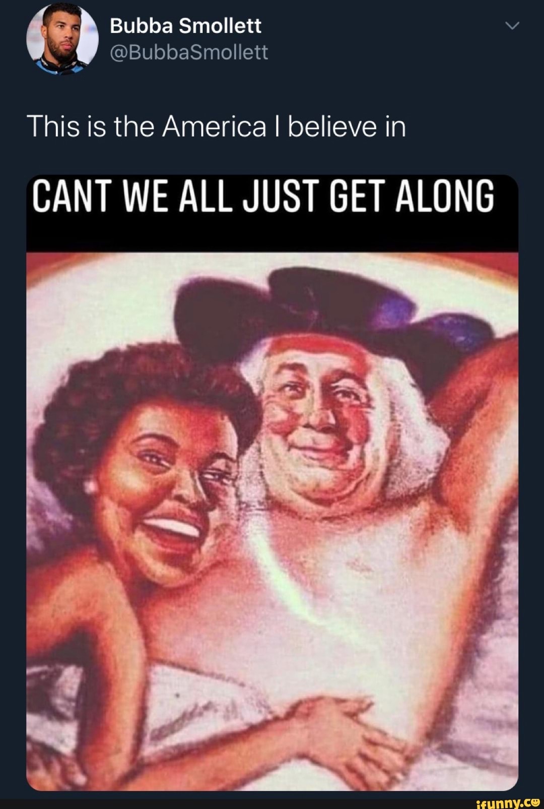 This is the America I believe in
CANT WE ALL JUST GET ALONG