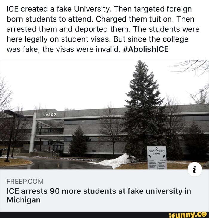 ICE Created A Fake University. Then Targeted Foreign Born Students To ...