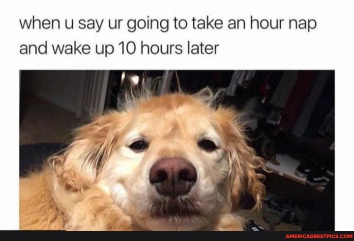when say ur going to take an hour nap and wake up 10 hours later