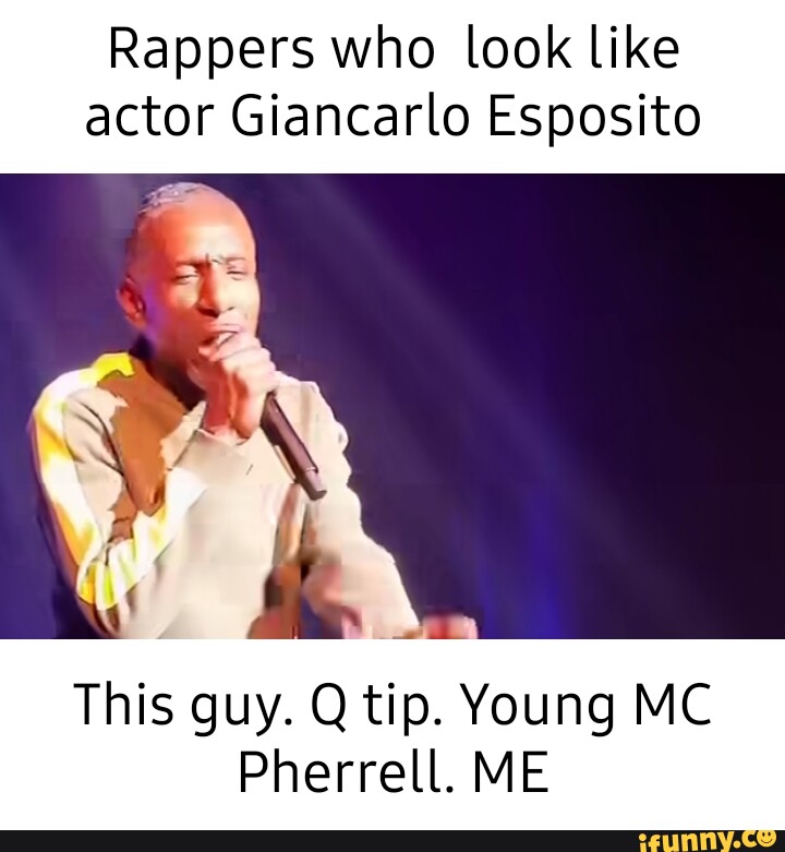 Rappers who look like actor Giancarlo Esposito This guy. Q tip. Young ...