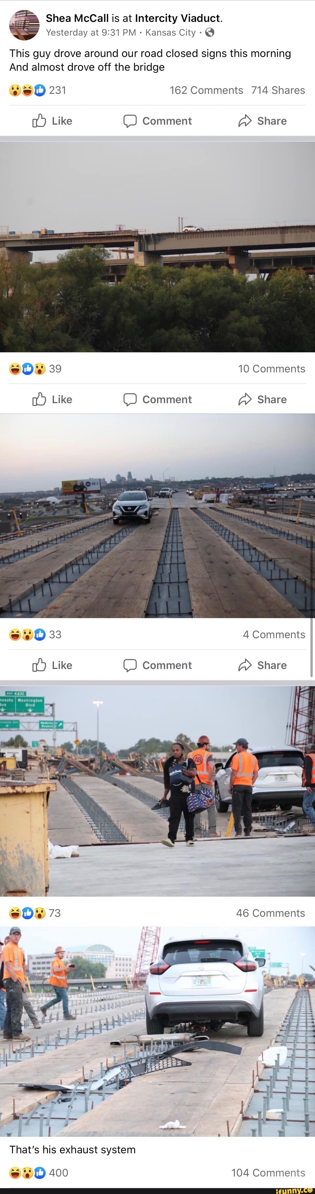 Shea McCall is at Intercity Viaduct. Yesterday at PM Kansas City This