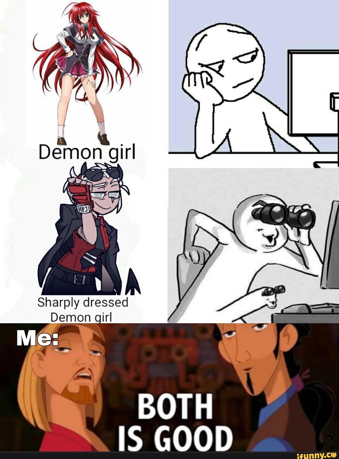 MA Sharply dressed Demon girl BOTH IS GOOD - iFunny