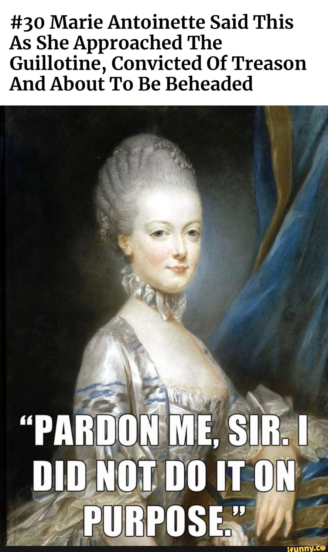 #30 Marie Antoinette Said This As She Approached The Guillotine ...