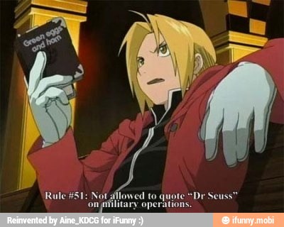 Rule #51: Not sflowed to quote "Dr Seuss"
