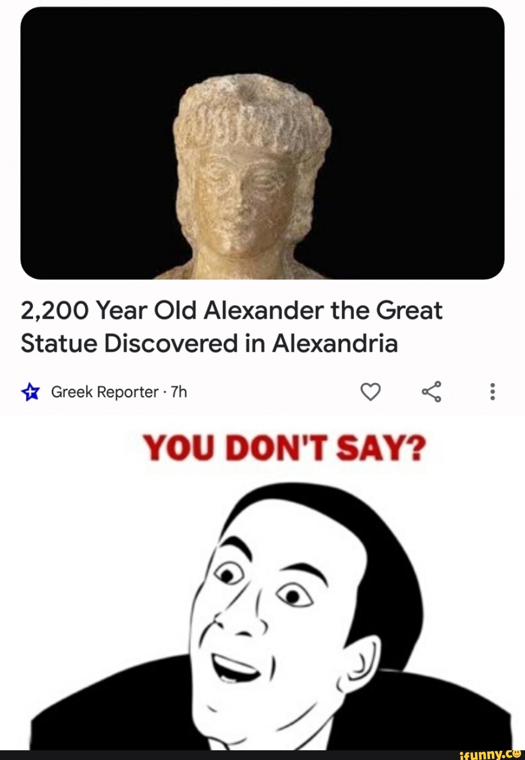 2,200 Year Old Alexander the Great Statue Discovered in Alexandria +x