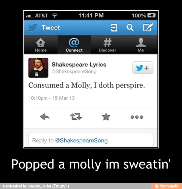 Popped A Molly Im Sweatin Telegraph