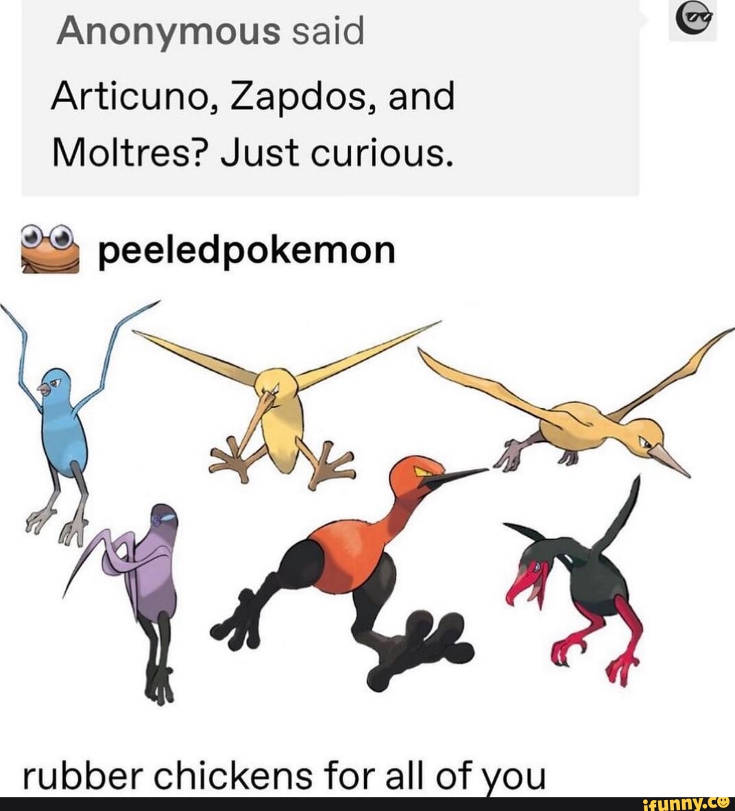 Articuno memes. Best Collection of funny Articuno pictures on iFunny Brazil