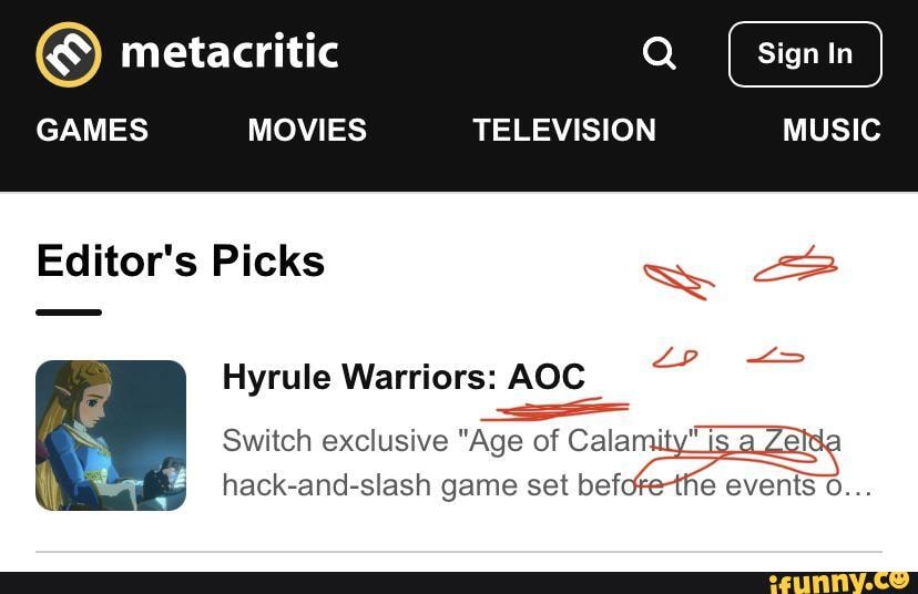 Hyrule Warriors: Age of Calamity - Metacritic