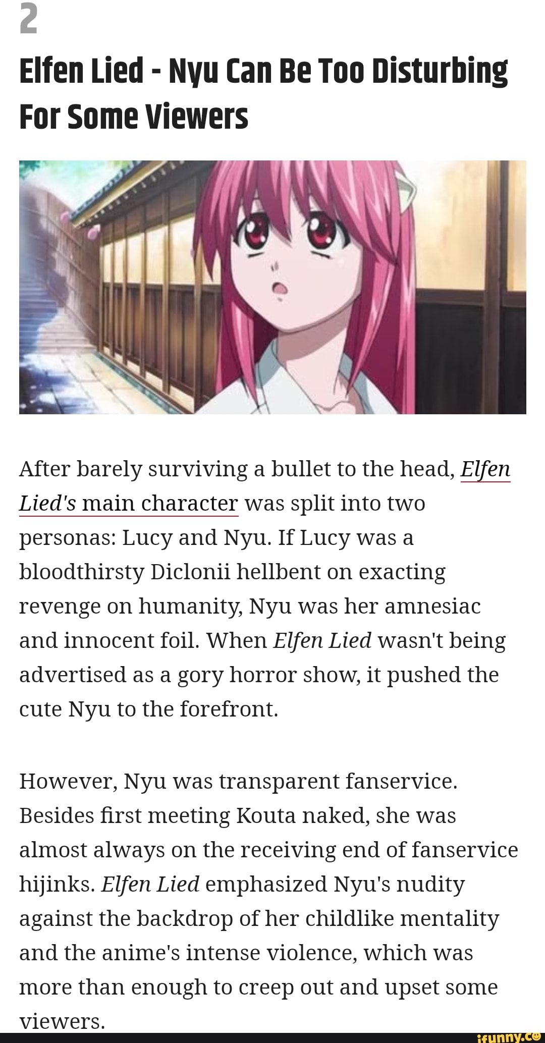 This Anime Was Unnecessarily Violent: ELFEN LIED 