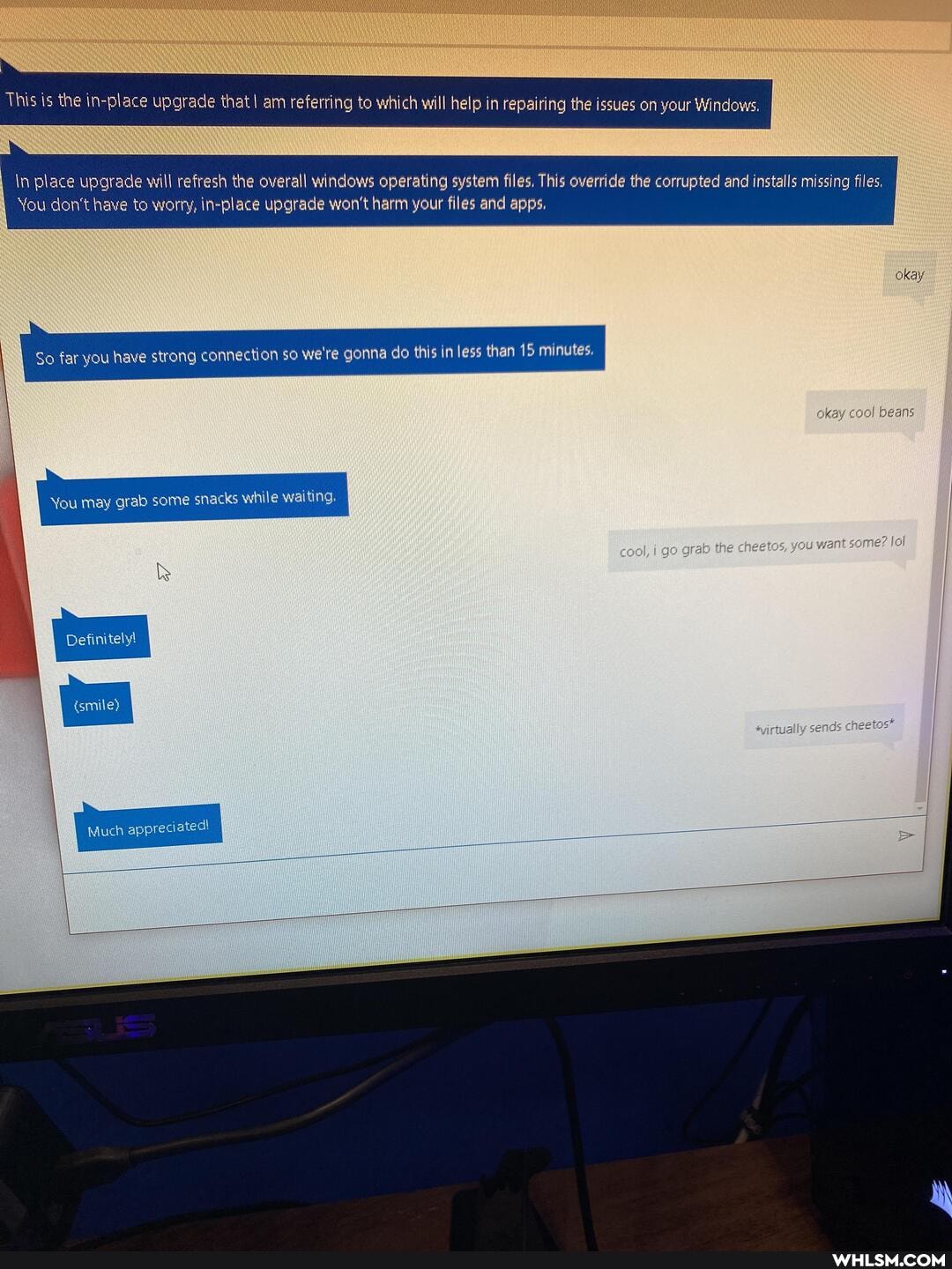 This is the in: upgrade that I am referting to which will help in repairing the issues on your Windows.
overall windows operating system files. This evernde the and
You dont have to worry, 1-place upgrade won't harm your files and apps.
So far you have strong connection so we're gonna do this in less than
okay cool bears