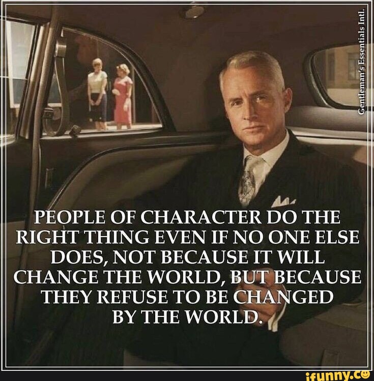Jan's Essentials Intl. PEOPLE OF CHARACTER DO THE RIGHT THING EVEN IF ...