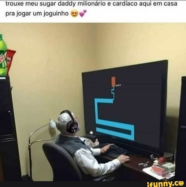 trouxe meu sugar daddy milionário e cardiaco aqui em casa
pra jogar um joguinho