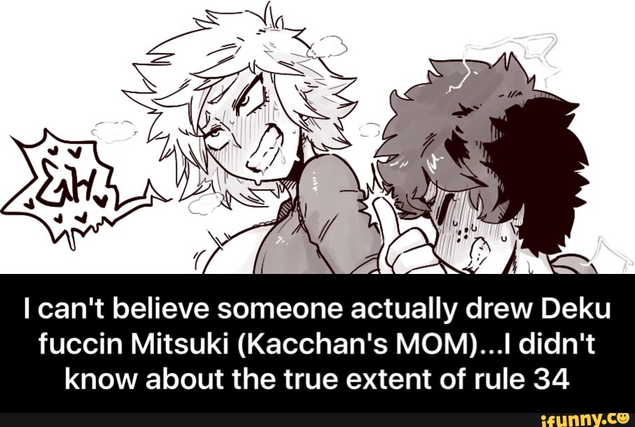someone actually drew Deku fuccin Mitsuki (Kacchan's MOM)...I didn&apo...