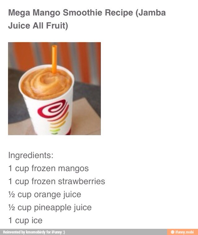 Mega Mango Jamba Juice Recipe Find Vegetarian Recipes