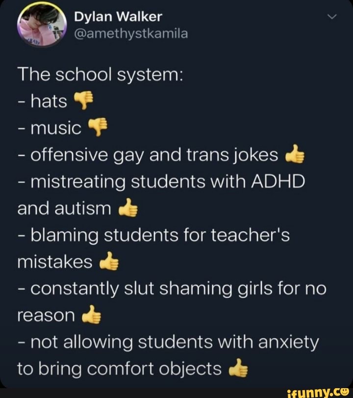 The school system: offensive gay and trans jokes eds mistreating ...