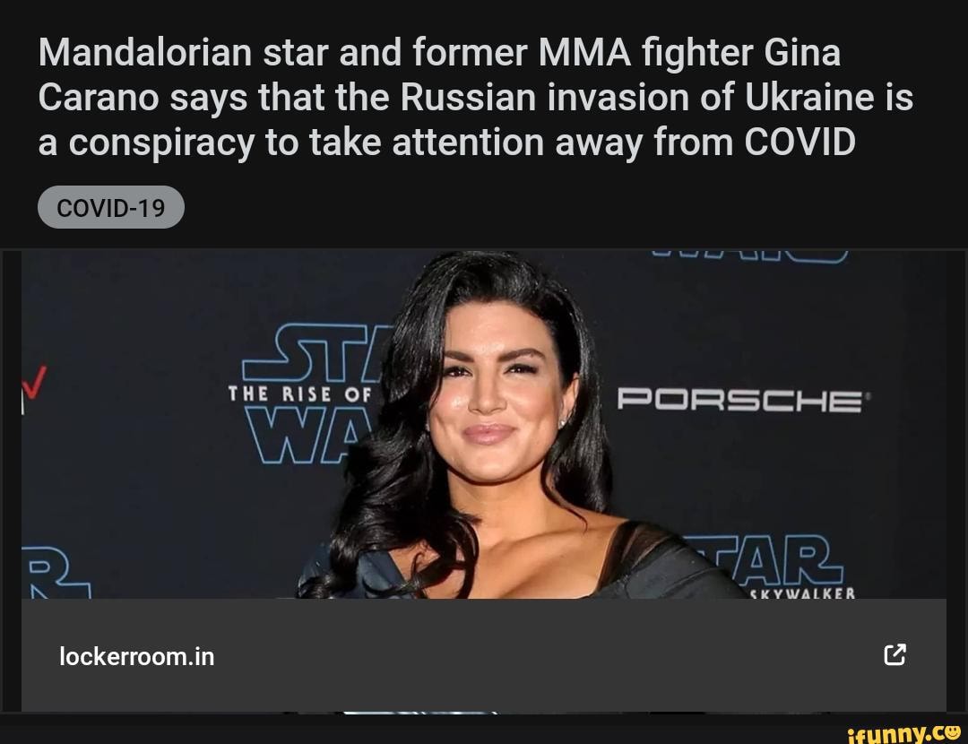 Mandalorian star and former MMA fighter Gina Carano says that the