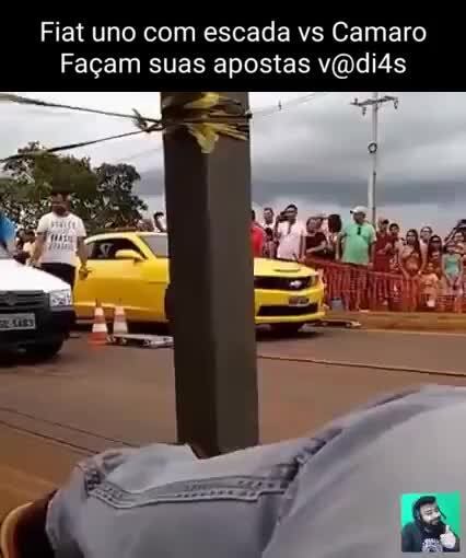 Virou meme! Em vídeo, Fiat promove corrida de Uno com escada; veja