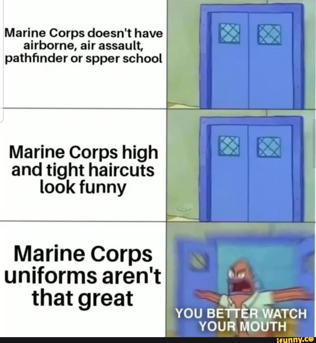 Marine Corps doesn't have airborne, air assault, pathﬁnder or spper