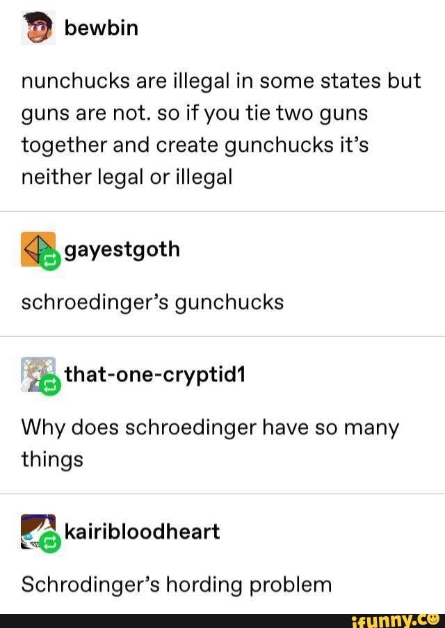 Gunchucks memes. Best Collection of funny Gunchucks pictures on iFunny