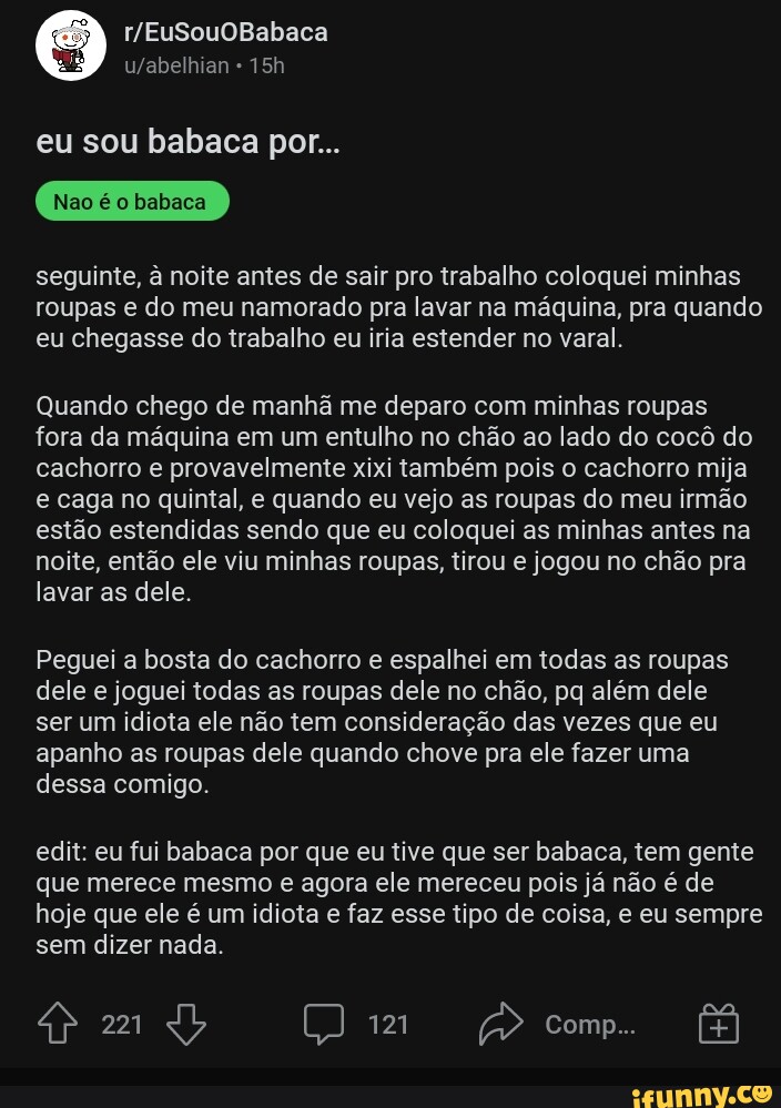 Eu Sou Babaca Por Nao Seguinte à Noite Antes De Sair Pro Trabalho 4430