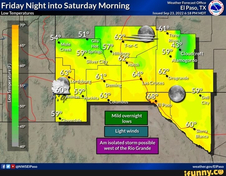 Weather Forecast Office Friday Night into Saturday Morning EI Paso, TX