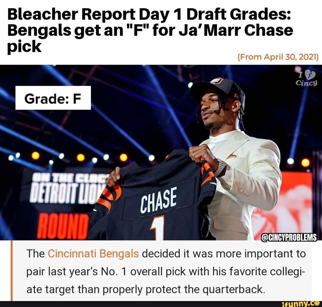 Bleacher Report Day 1 Draft Grades: Bengals get an F for Ja'Marr