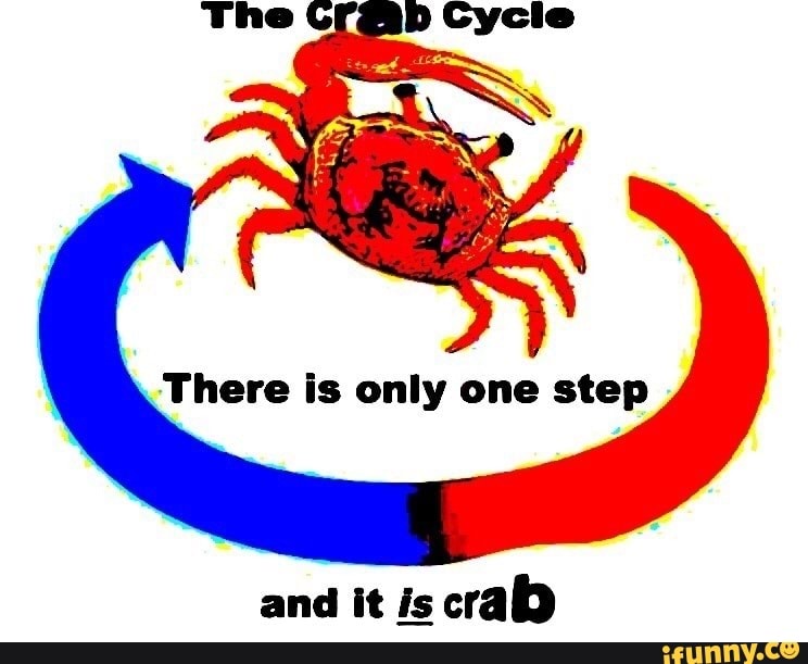 There is only one step and it is crab iFunny