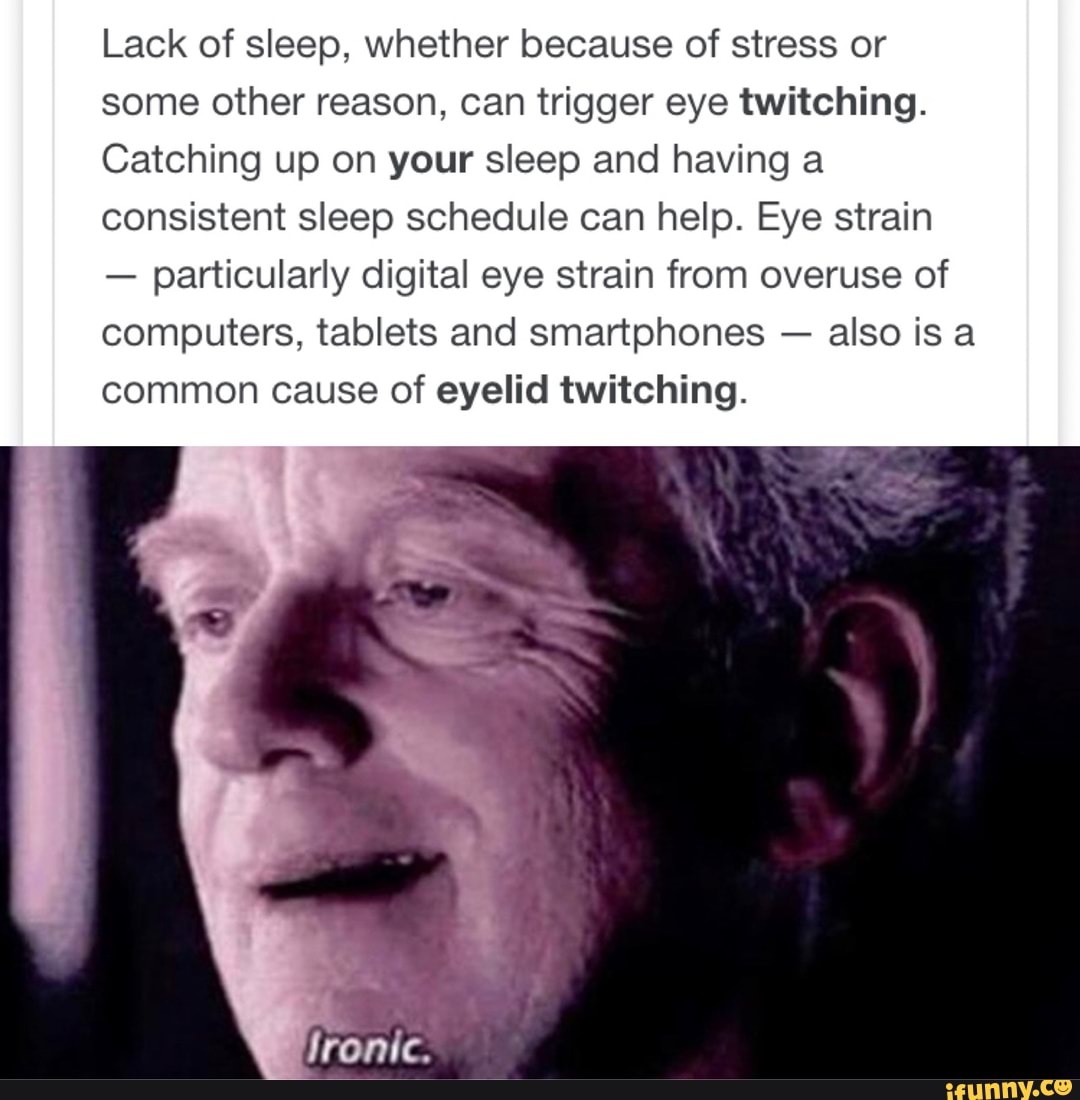 Lack of sleep, whether because of stress or some other reason, can