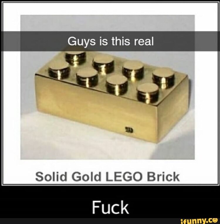 solid gold lego brick