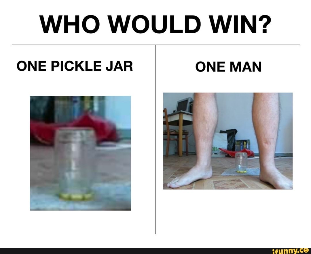 One man one jar