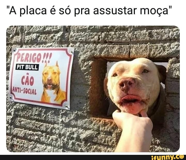 "A placa é só pra assustar moça"