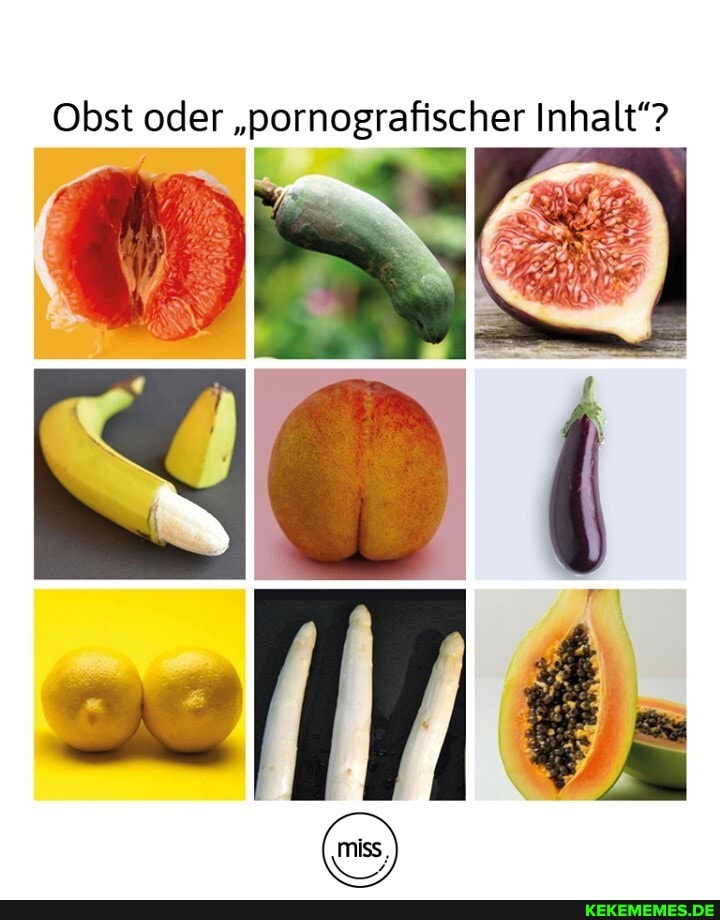 Obst oder "pornografischer Inhalt"?