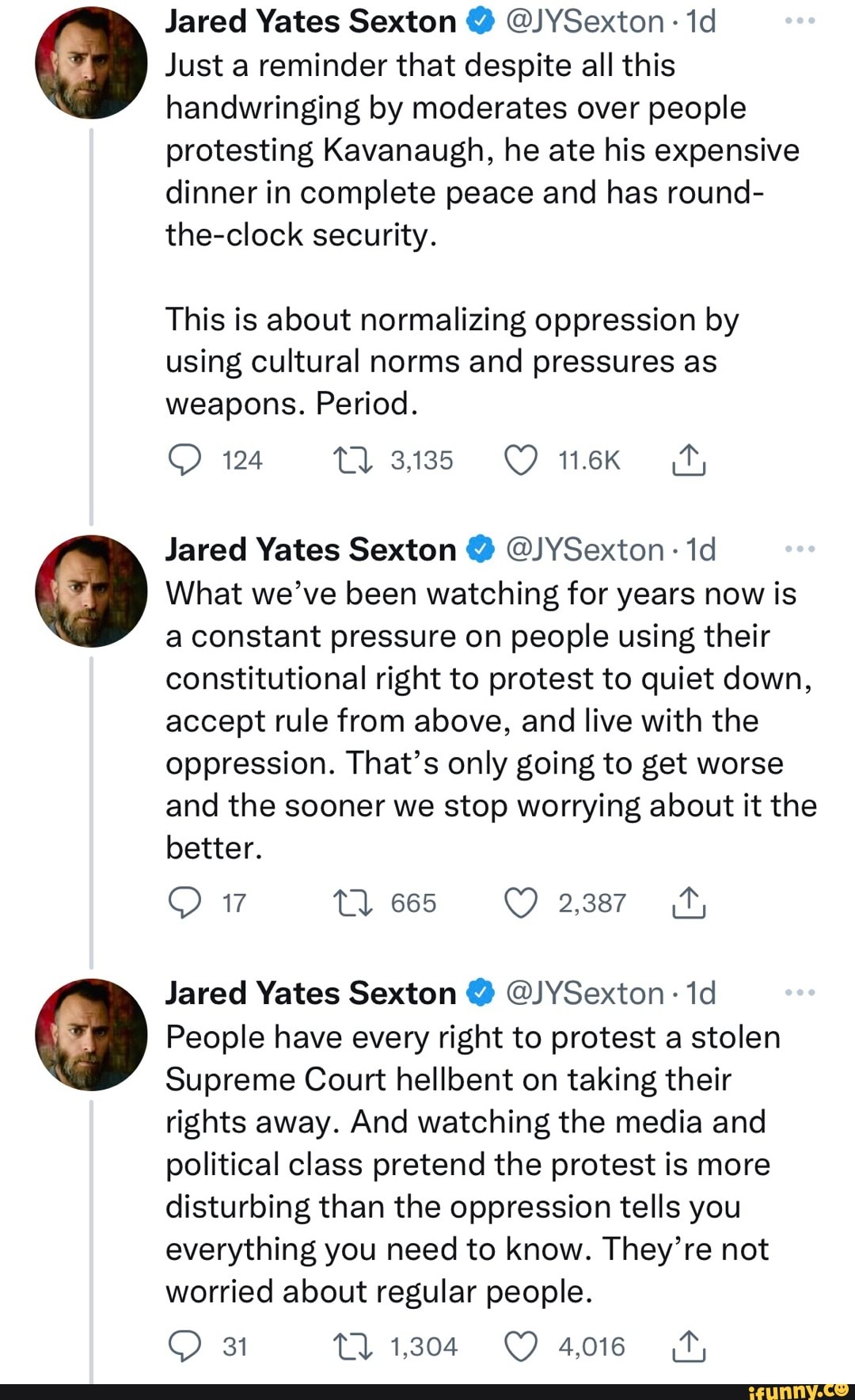 Jared Yates Sexton @ @JYSexton- Just a reminder that despite all this ...
