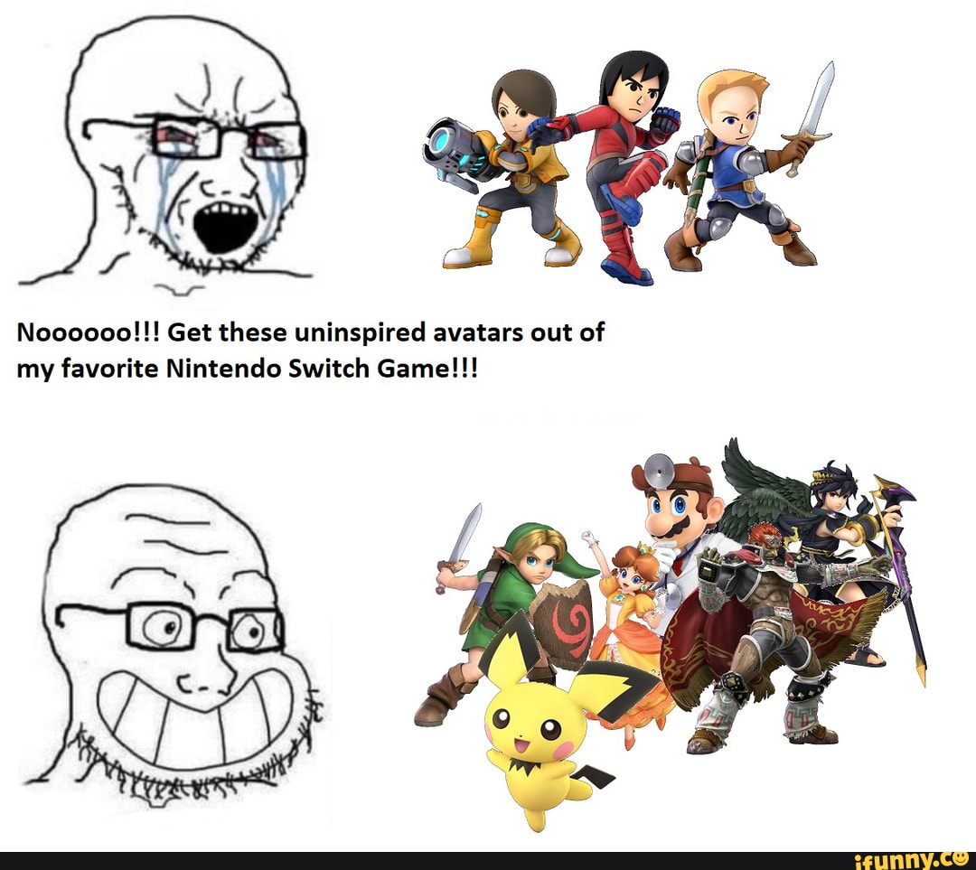 Noooooo!!! Get these uninspired avatars out of my favorite Nintendo