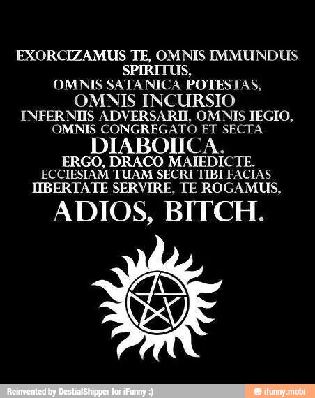 EXORCIZAMUS TE, OMNIS IMMUNDUS SPIRITUS, OMNIS SATANICA POTESTAS, OMNIS ...