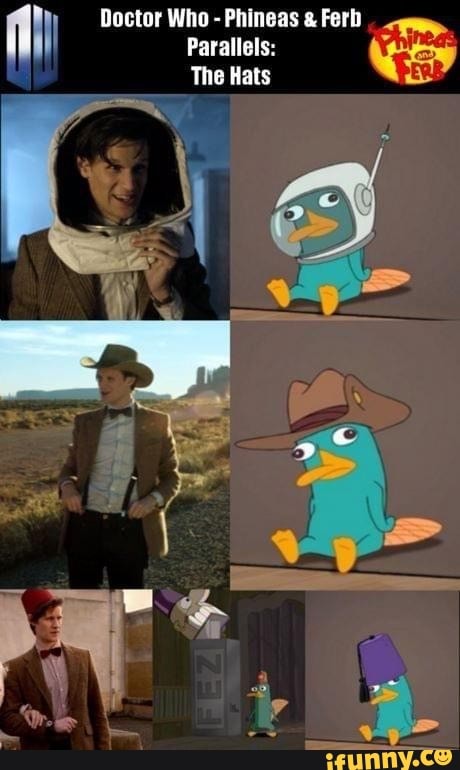 Doctor Who - Phineas Ferh
Parallels:
The Hats