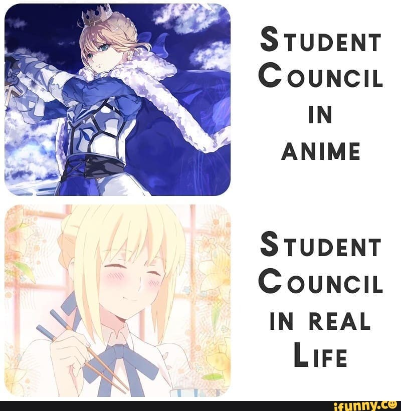 Student Council In Anime Student Council And In Real Life Ifunny