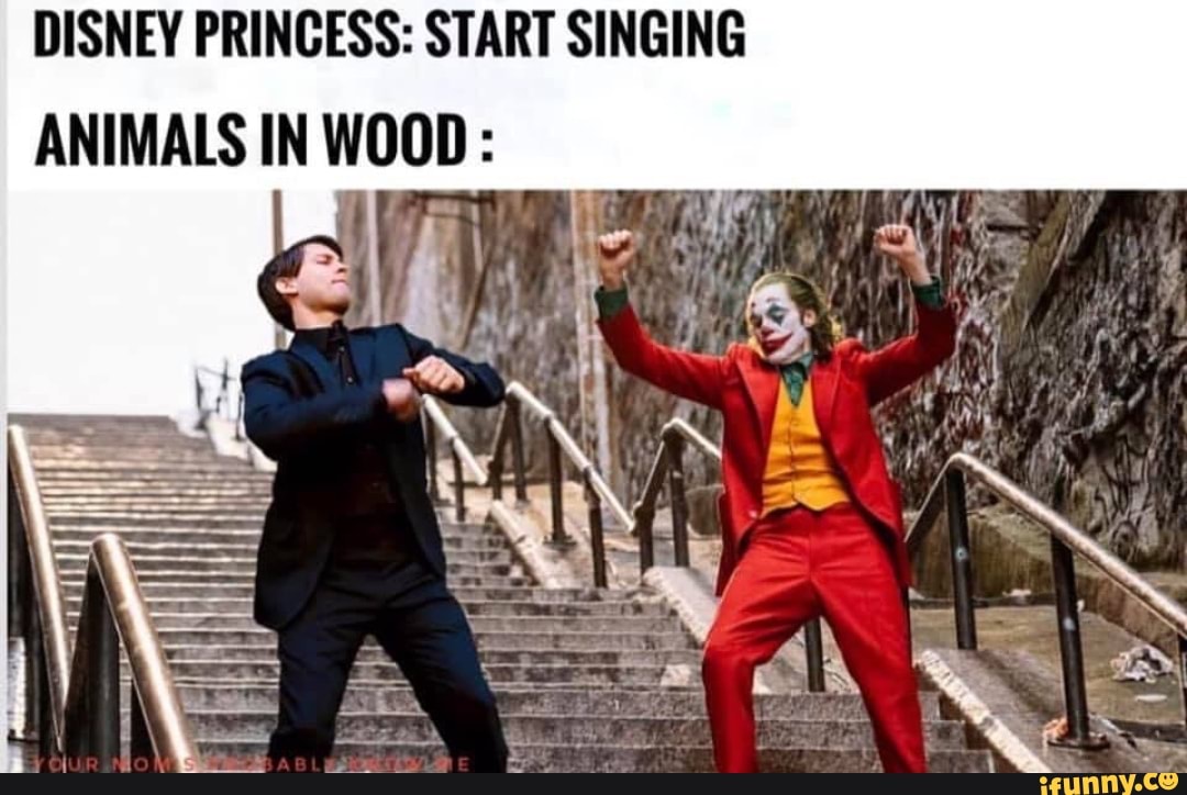 DISNEY PRINCESS: START SINGING ANIMAlS IN WOOD: - iFunny :)