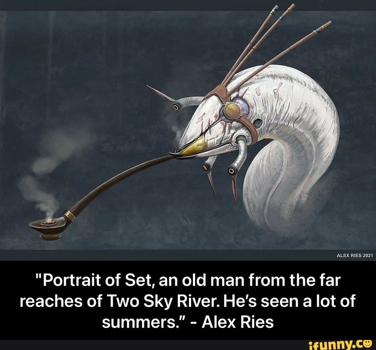 Alex Ries 2021 Portrait Of Set An Old Man From The Far Reaches Of Two
