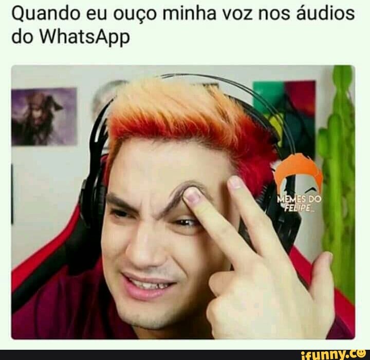 Quando eu ouço minha voz nos áudios