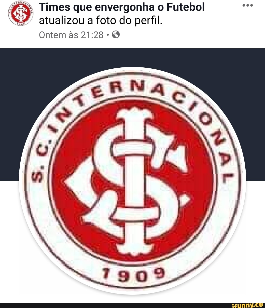 "atualizou a foto do perfil.
Ontem às 21:28 O