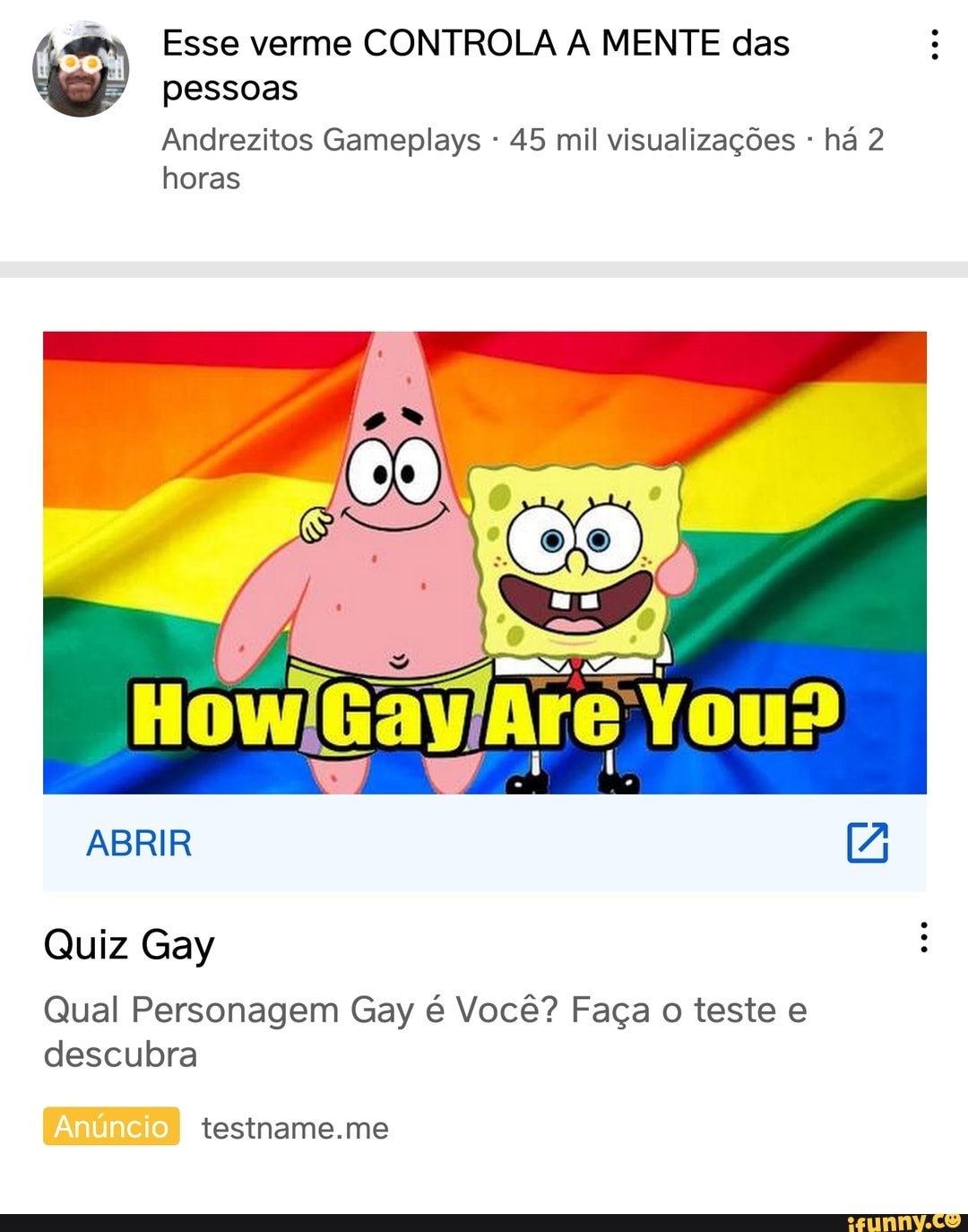 O MELHOR QUIZ LGBT - FAÇA TESTES