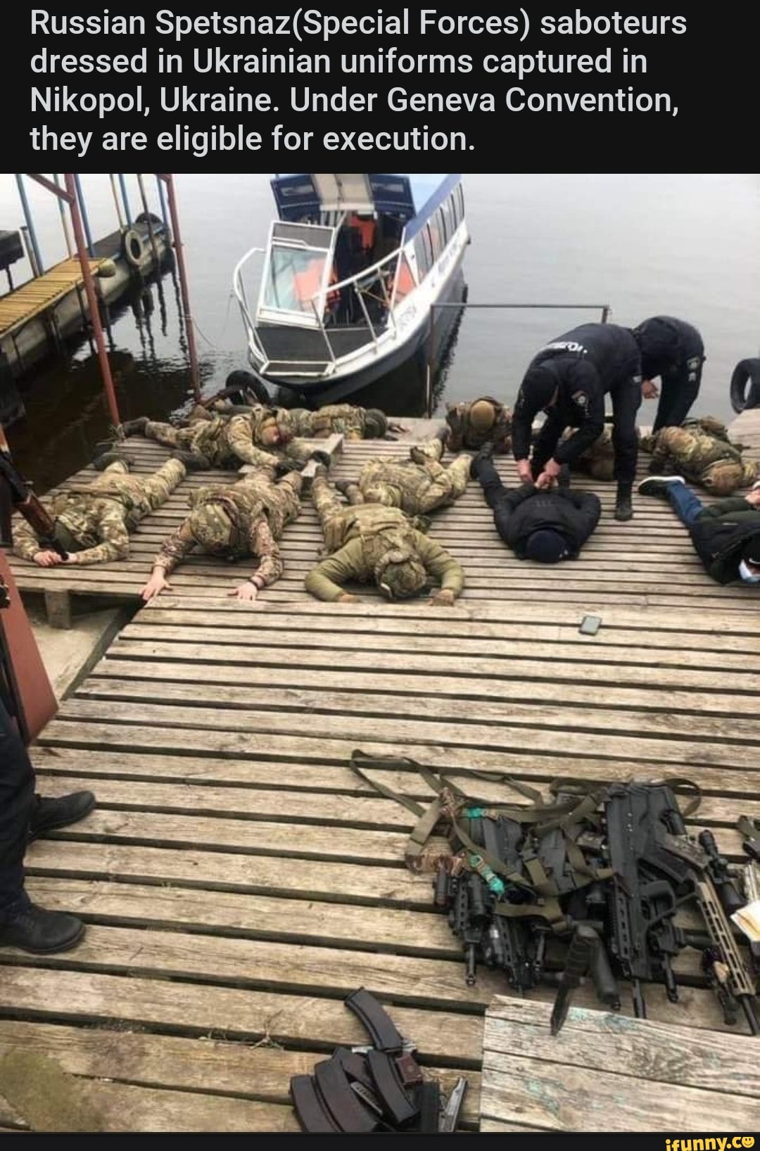 Russian Forces) Saboteurs Dressed In Ukrainian Uniforms Captured In ...