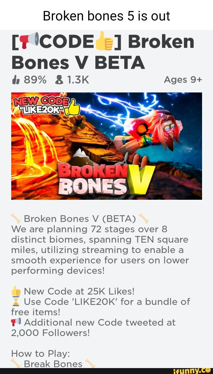 Broken Bones V - Roblox