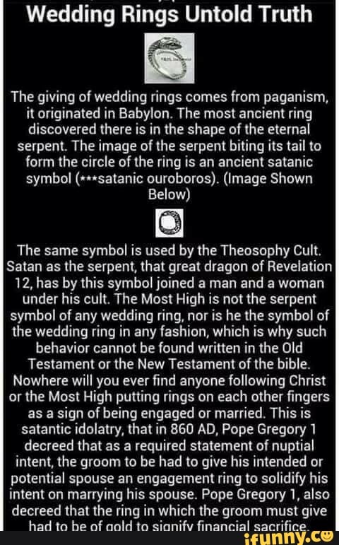 Wedding Rings Untold Truth The giving of wedding rings comes from ...