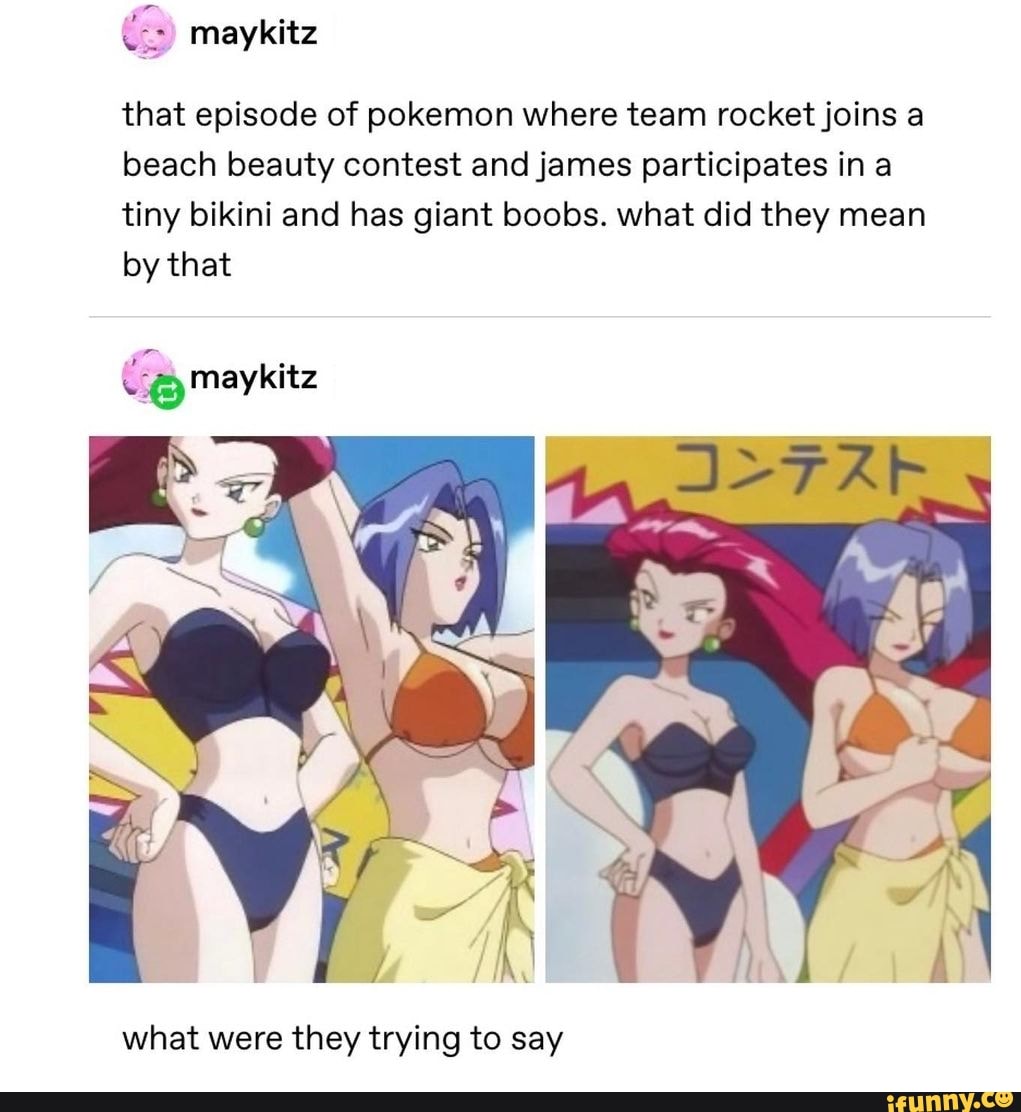 Maykitz that episode of pokemon where team rocket joins a beach