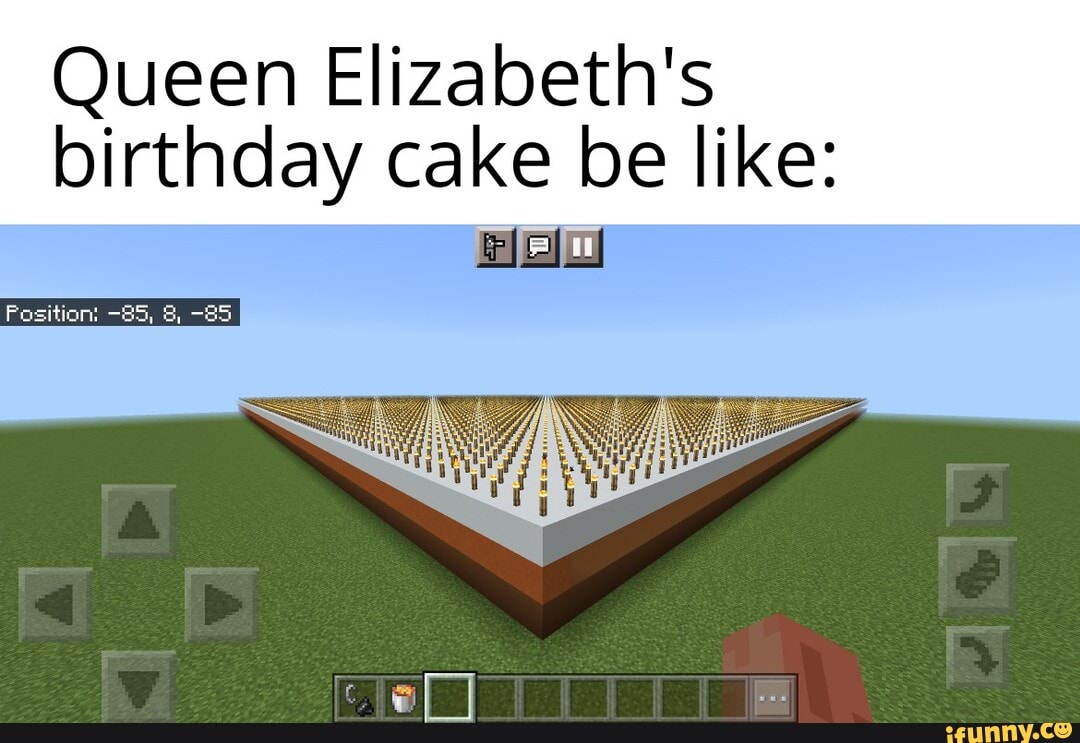 Queen Elizabeth's birthday cake be like iFunny