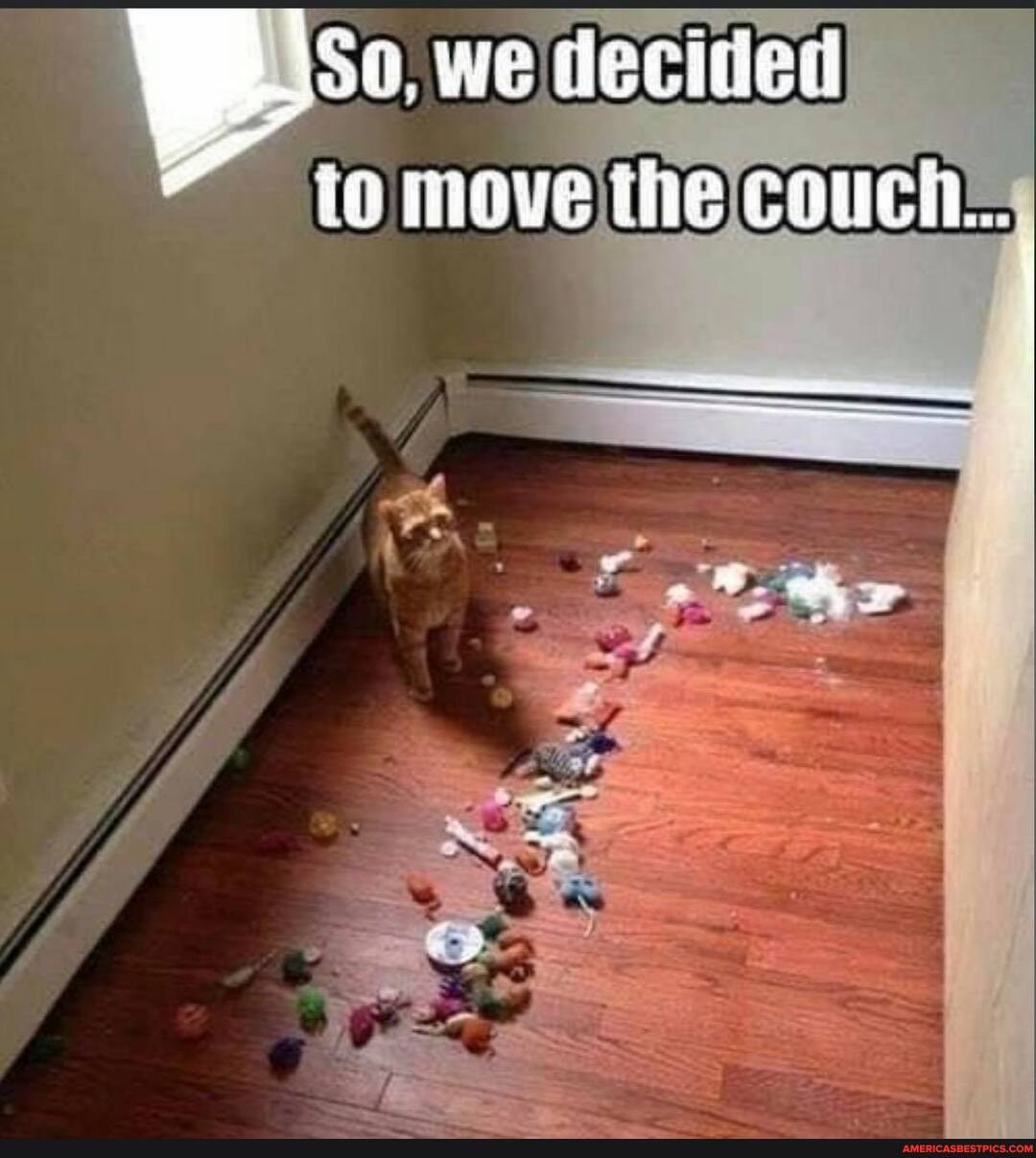 So. we decided imove the couch.